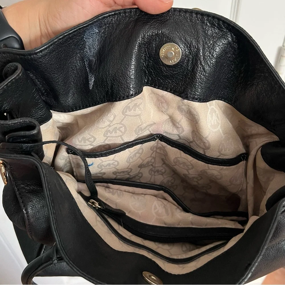 Michael Kors | Hamilton Large North South Purse Black Leather